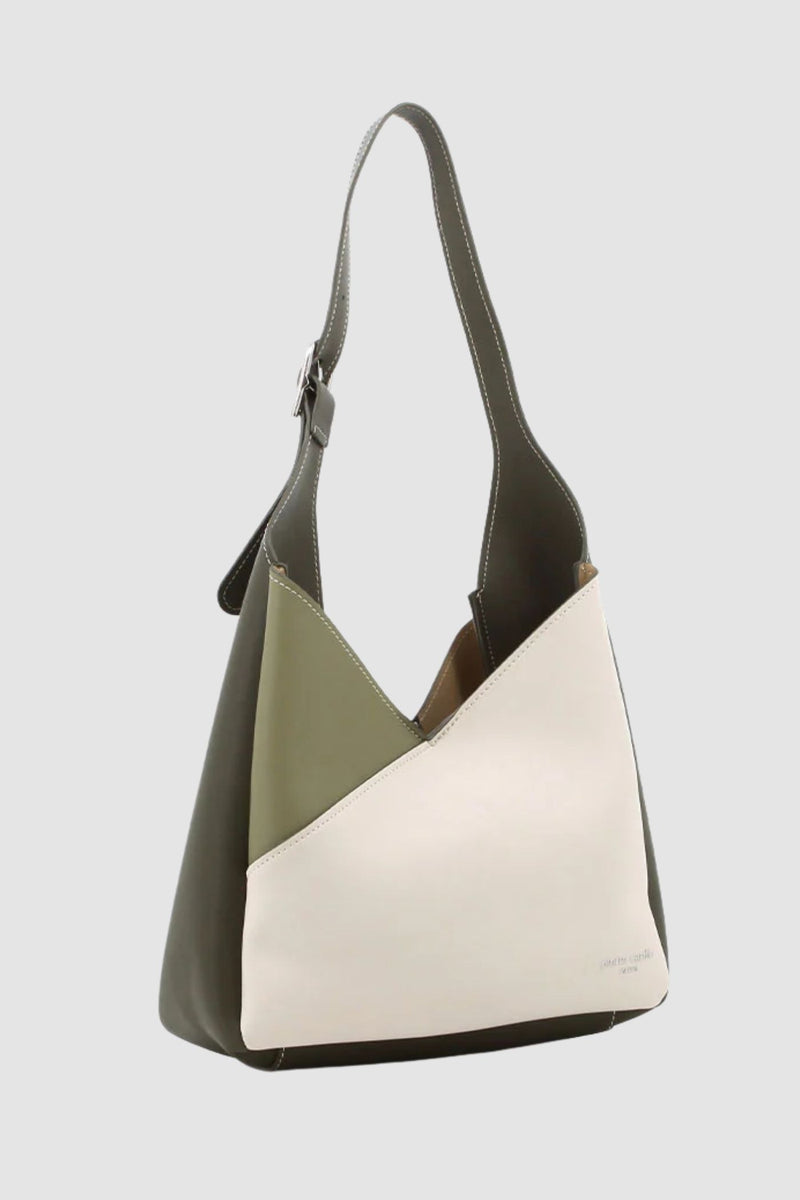 Noemie Colourblock Bag - Green