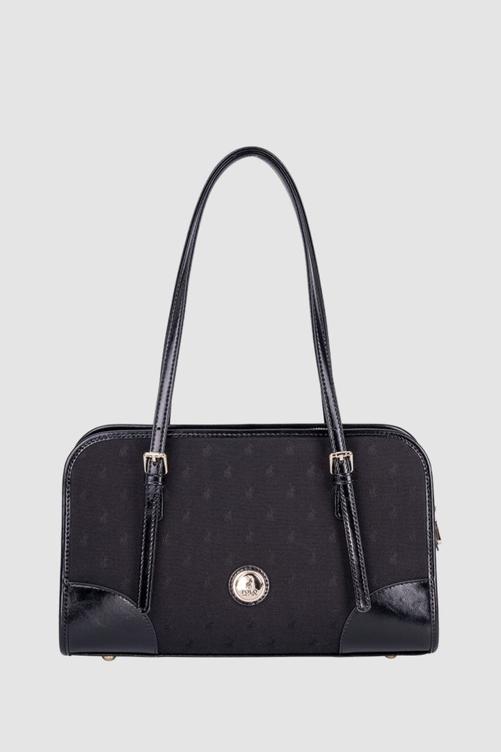 Jacquard E/W Shopper Bag - Black