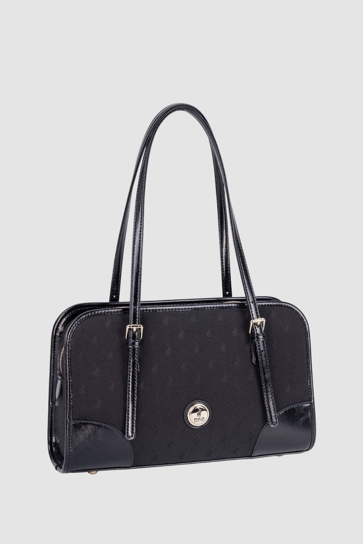 Jacquard E/W Shopper Bag - Black