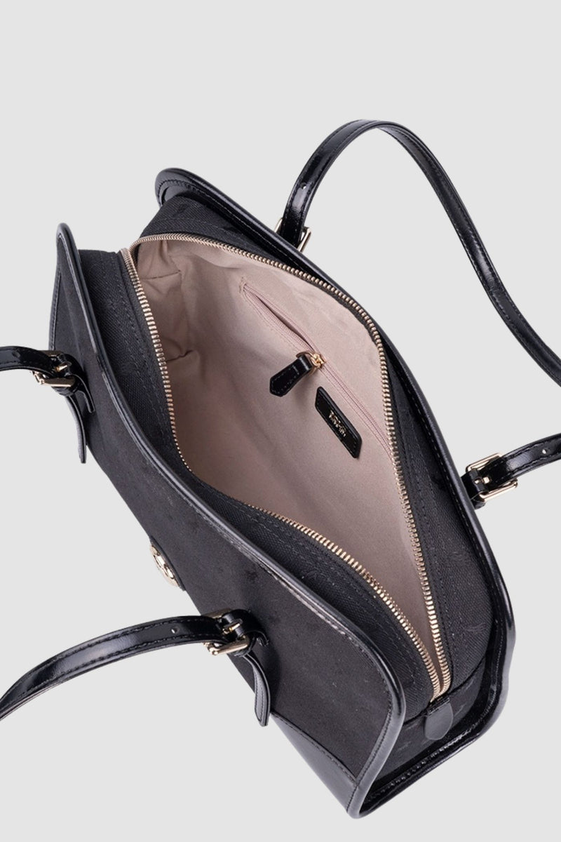 Jacquard E/W Shopper Bag - Black