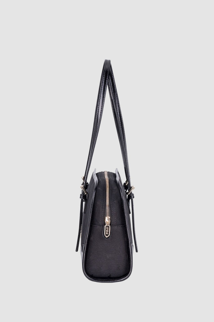 Jacquard E/W Shopper Bag - Black