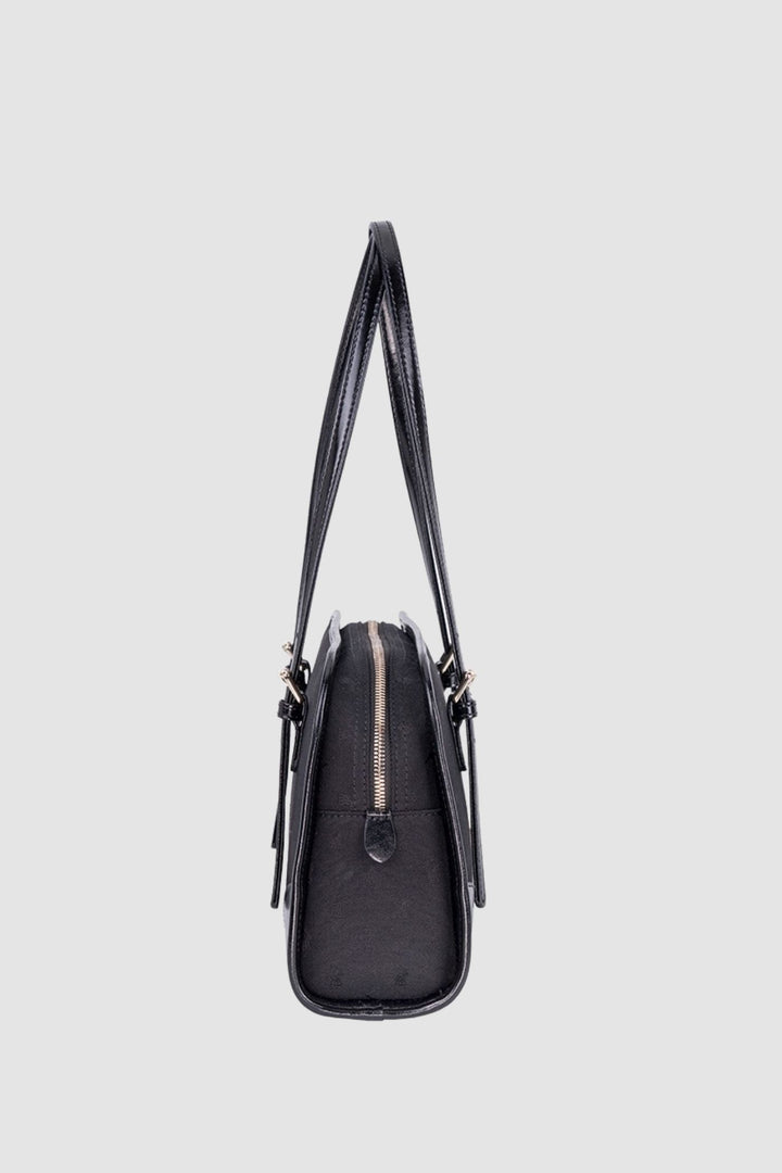 Jacquard E/W Shopper Bag - Black