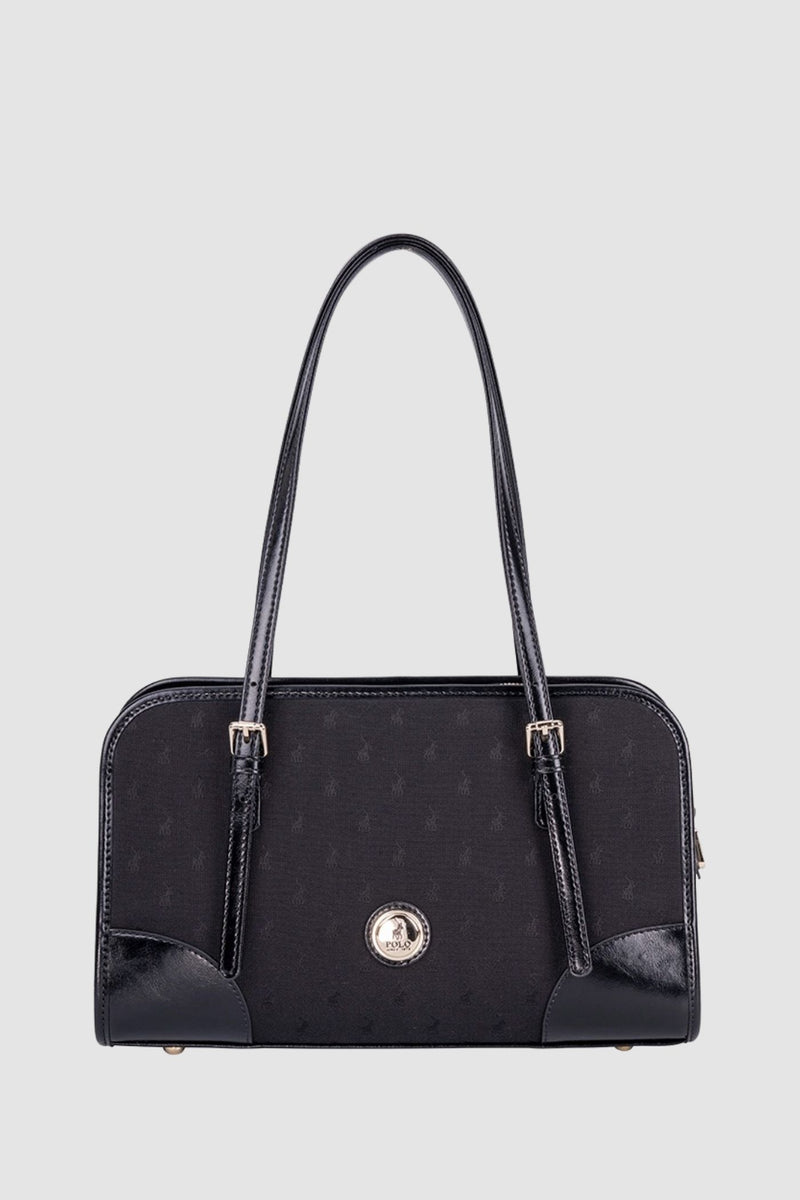Jacquard E/W Shopper Bag - Black