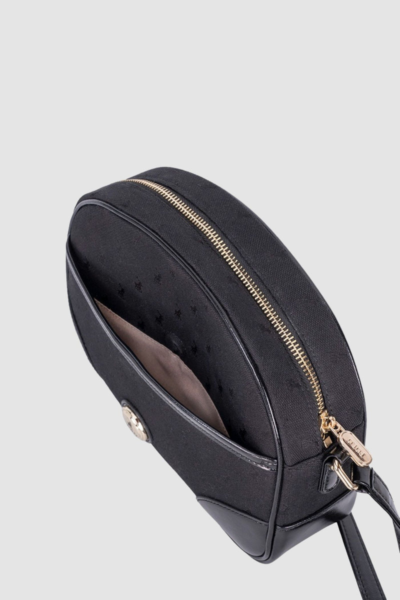 Jacquard Sling Bag - Black