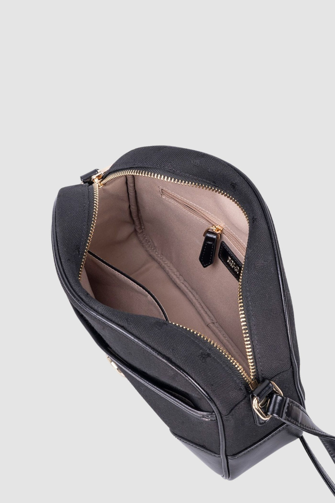 Jacquard Sling Bag - Black