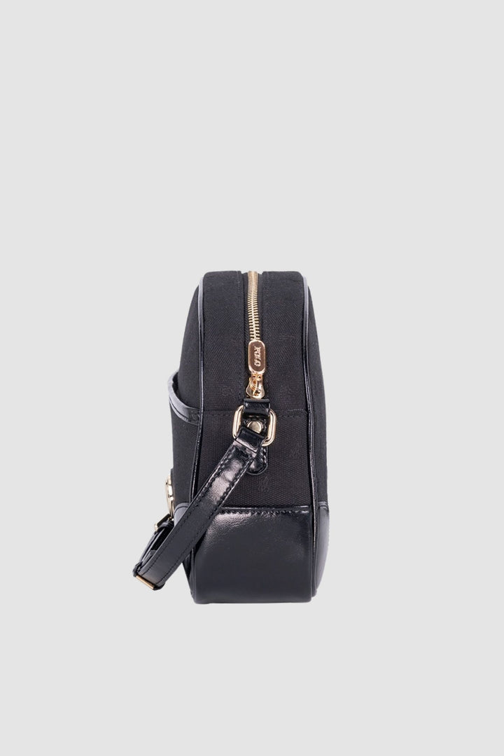 Jacquard Sling Bag - Black