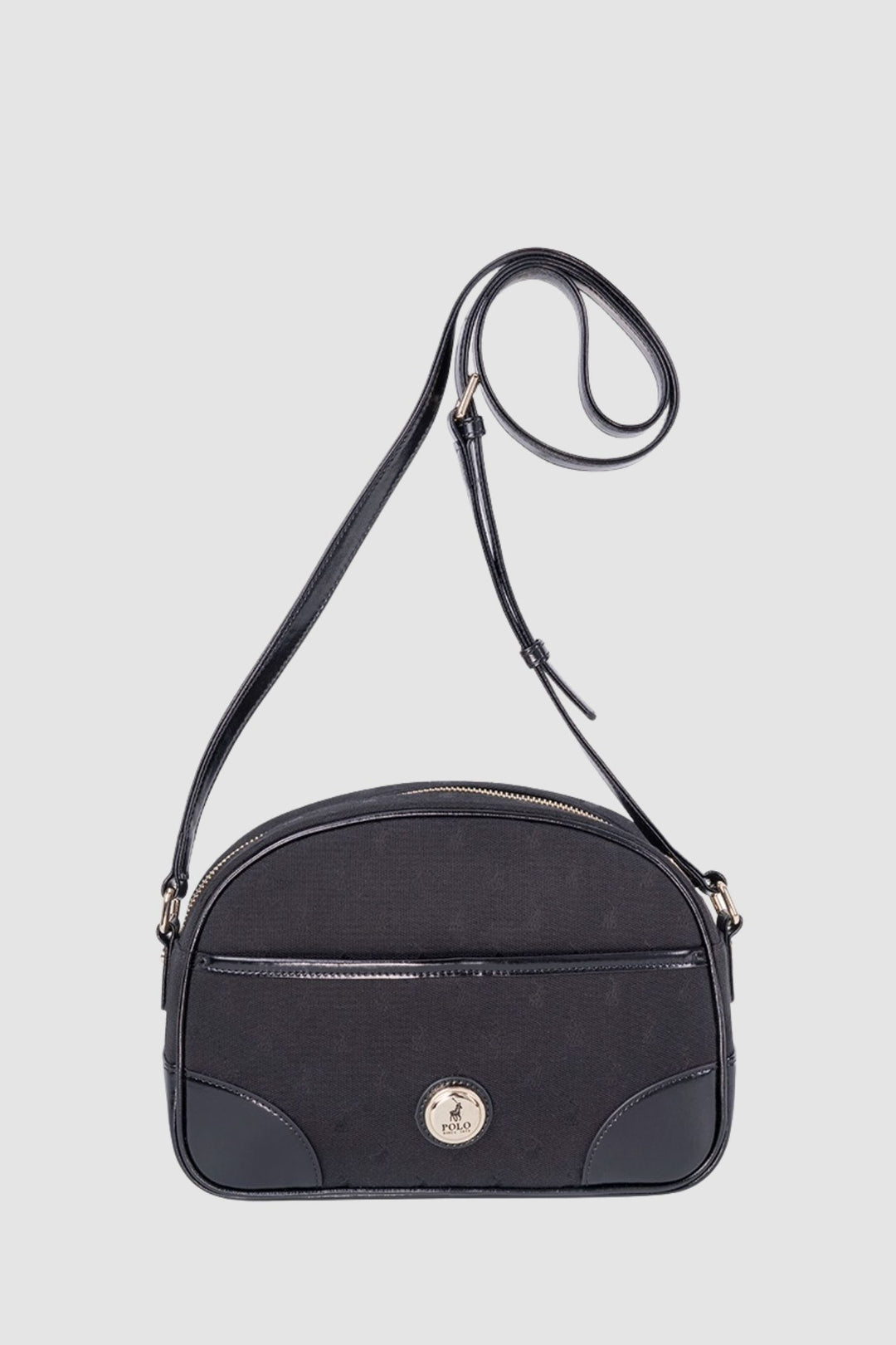 Jacquard Sling Bag - Black