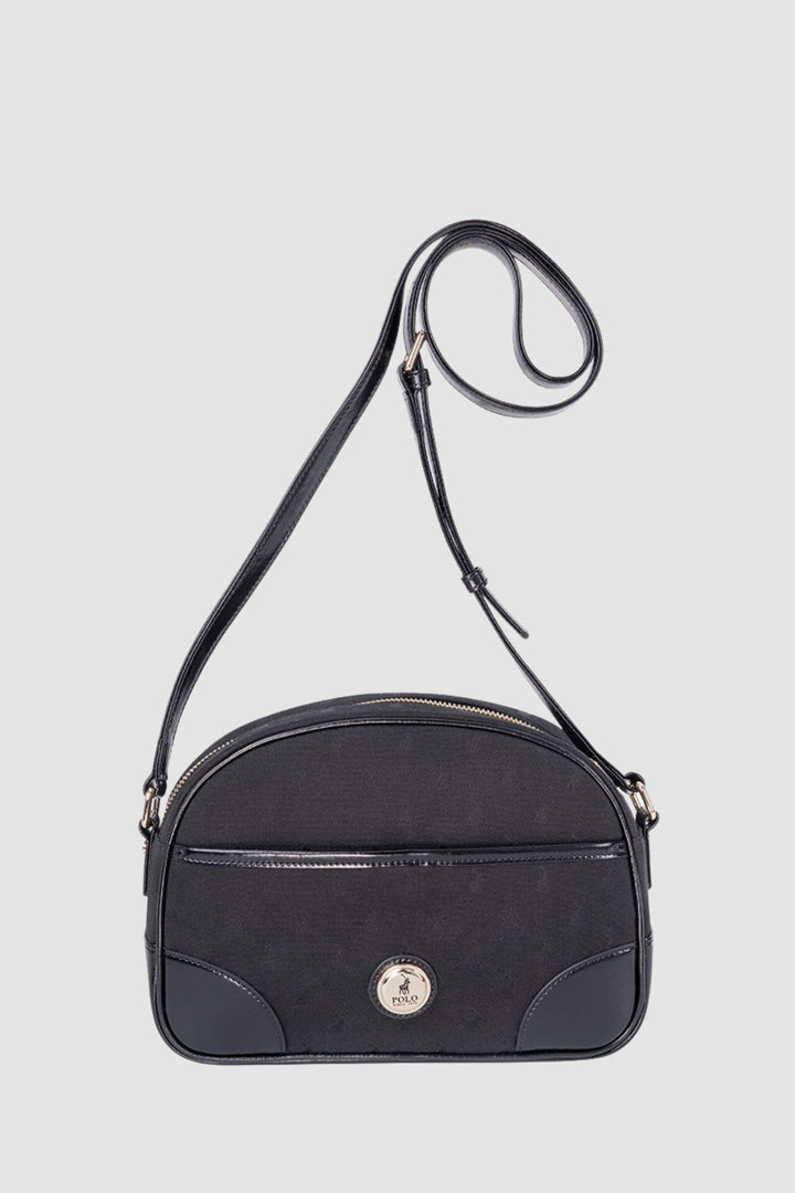 Jacquard Sling Bag - Black