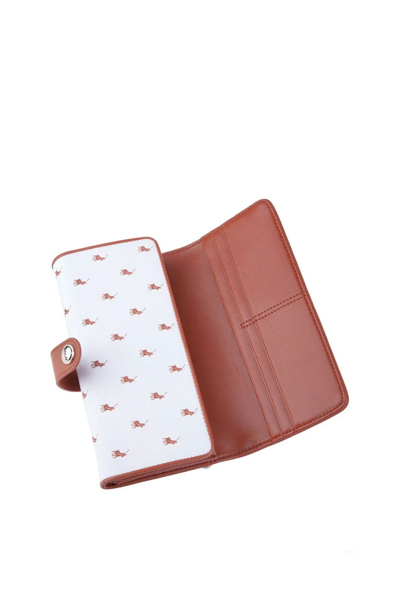 Iconic Trifold Purse - White