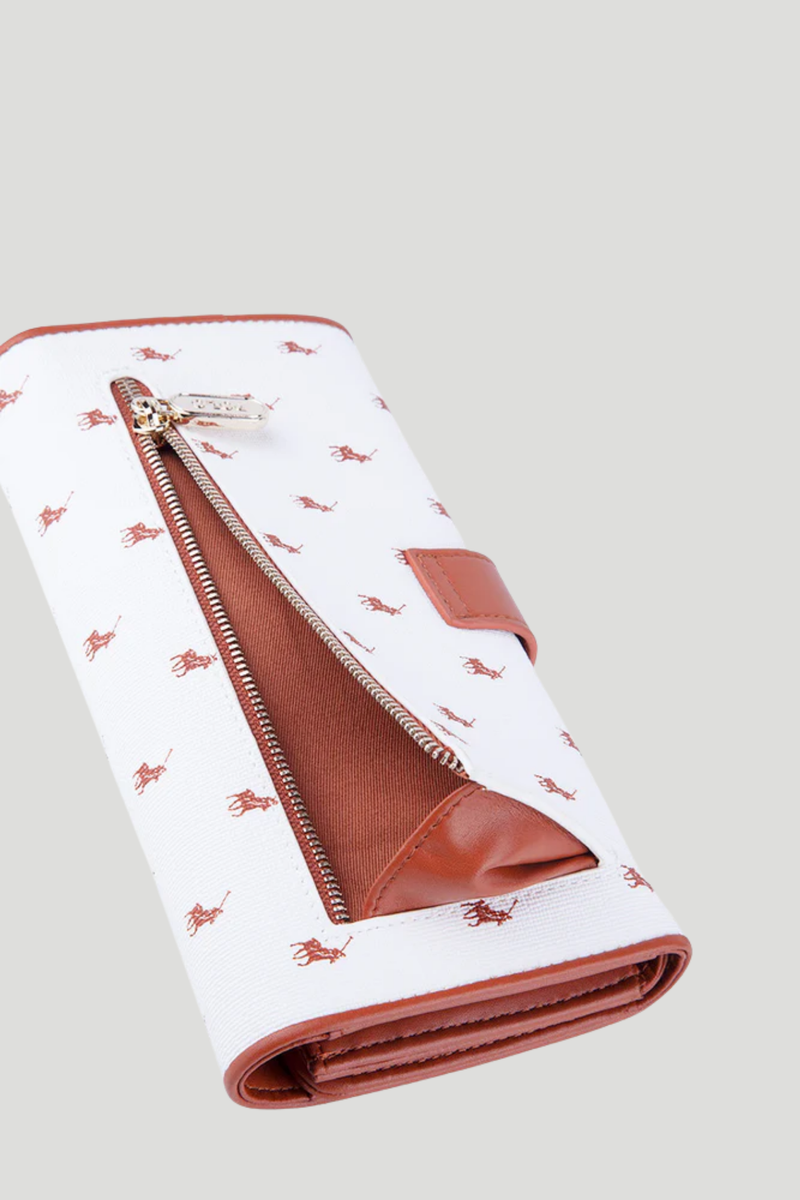 Iconic Trifold Purse - White