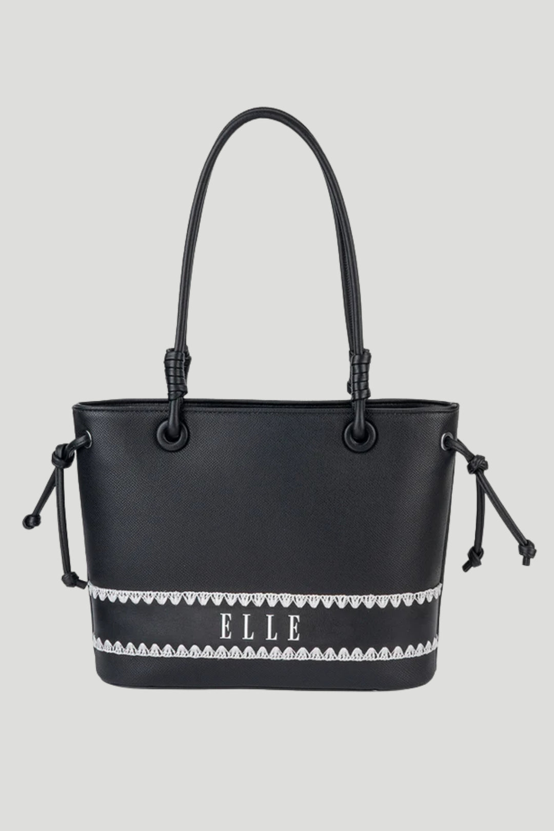 Elle Woven Tote - Black