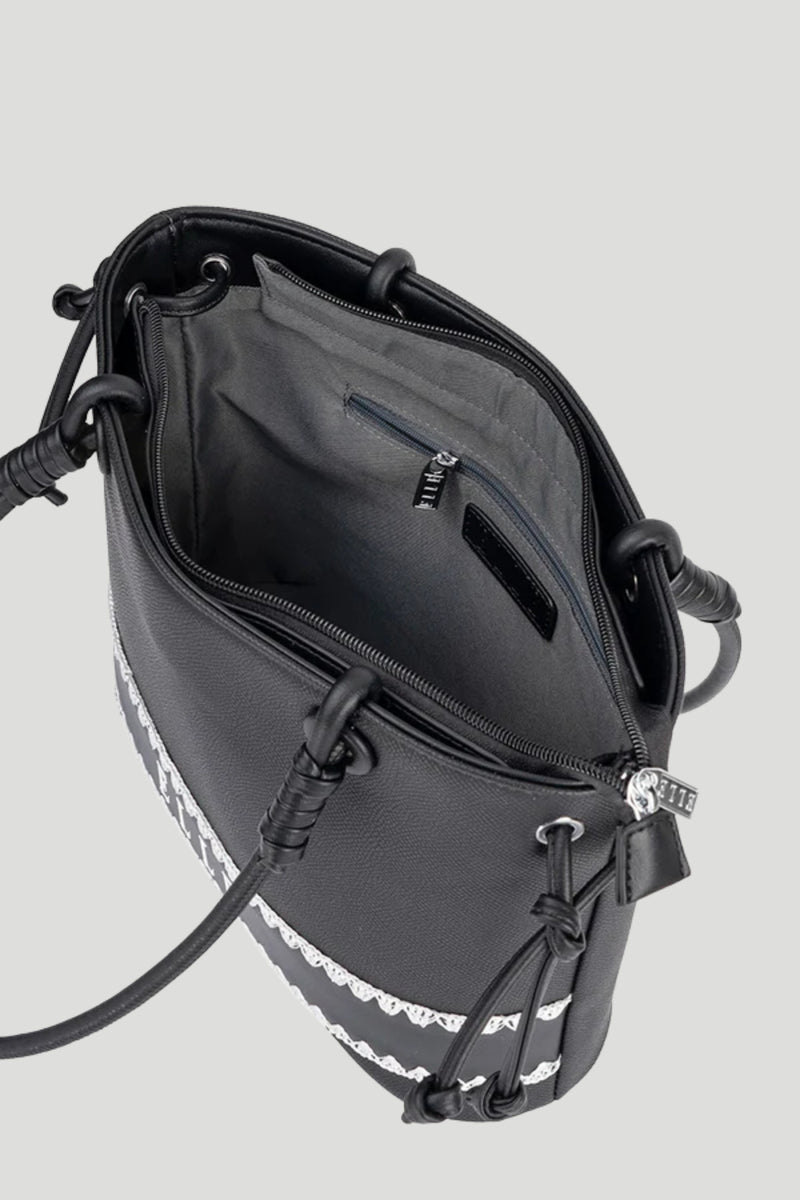 Elle Woven Tote - Black