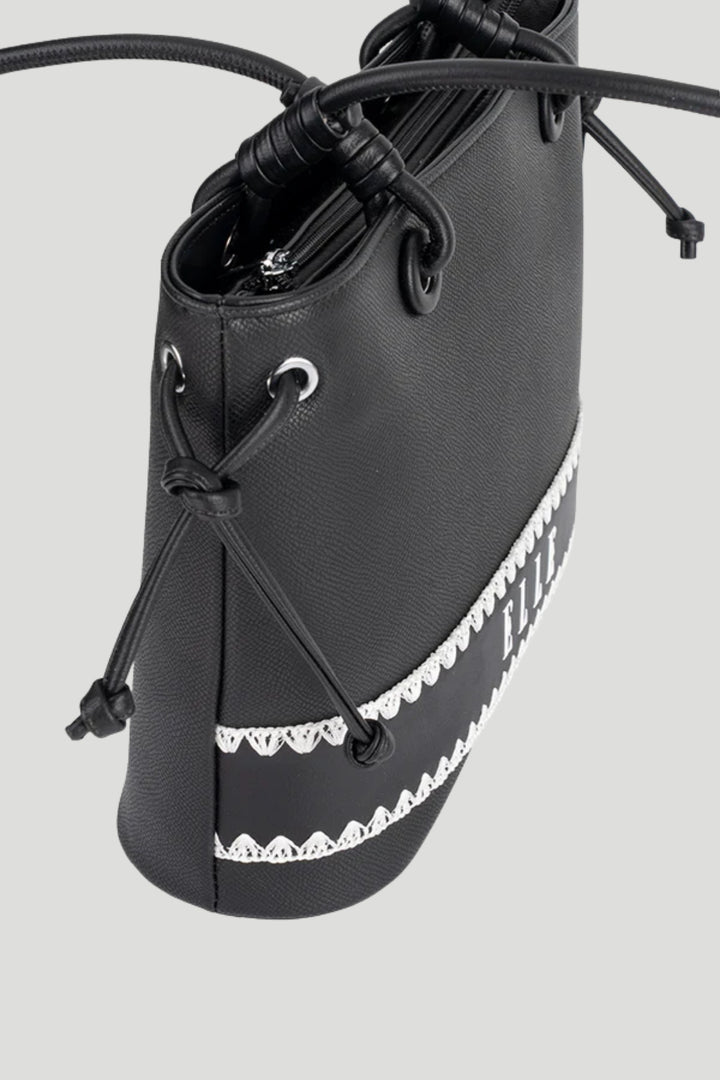 Elle Woven Tote - Black