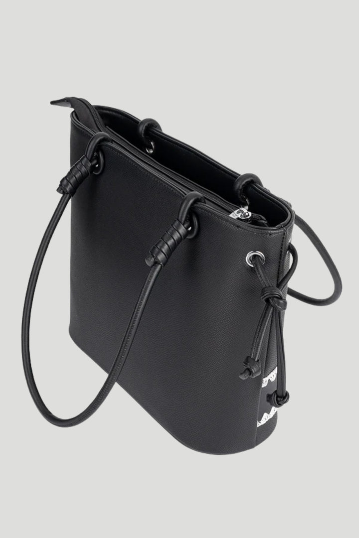 Elle Woven Tote - Black