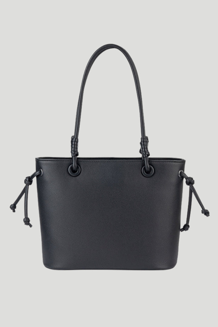 Elle Woven Tote - Black