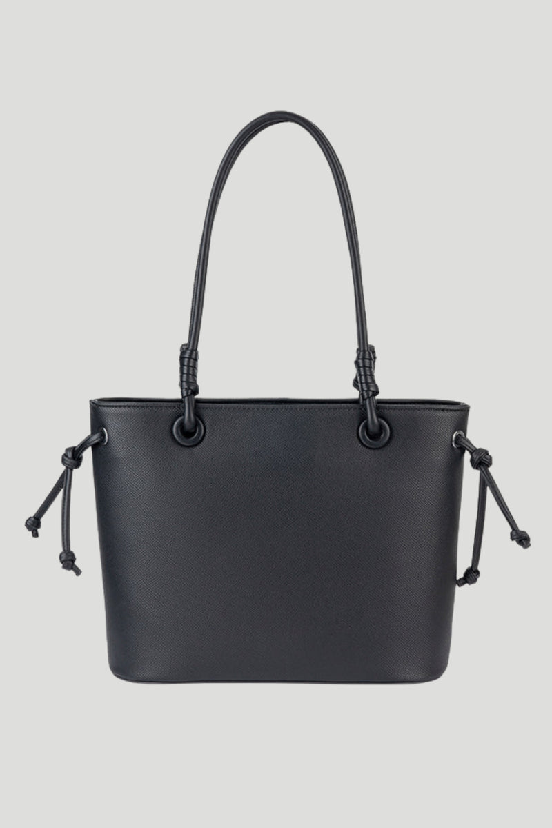 Elle Woven Tote - Black