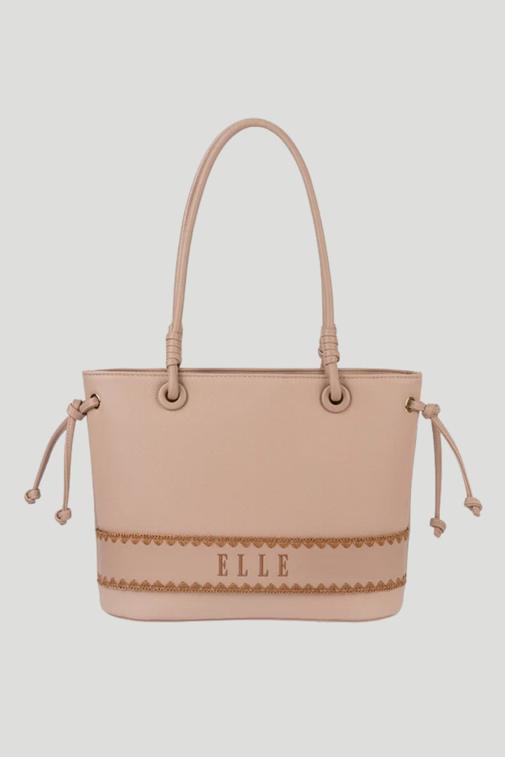 Elle Woven Tote - Beige