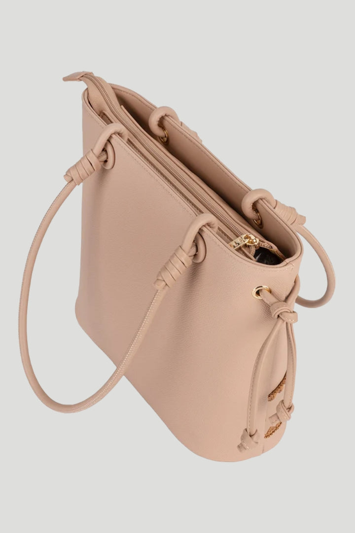 Elle Woven Tote - Beige
