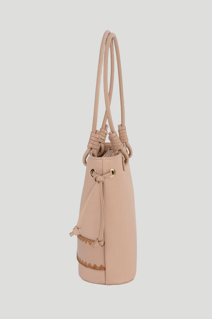 Elle Woven Tote - Beige