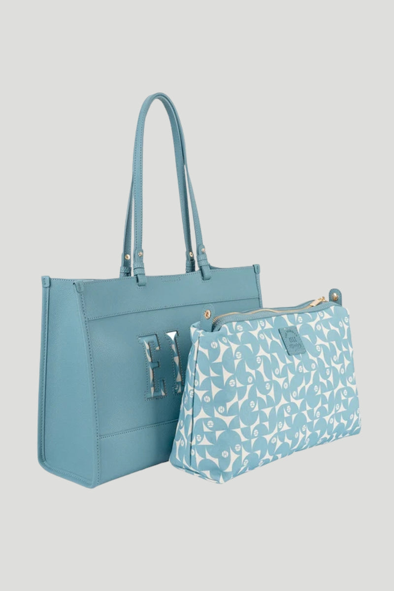 Cutout Tote - Blue