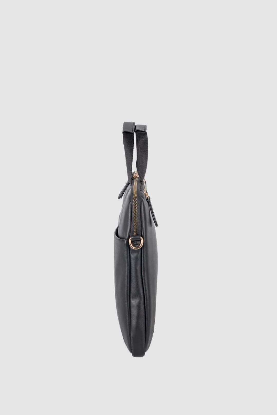 Embossed Slimline Laptop Bag - Black