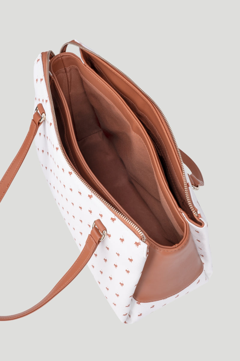 Iconic Mule Shopper Bag - White