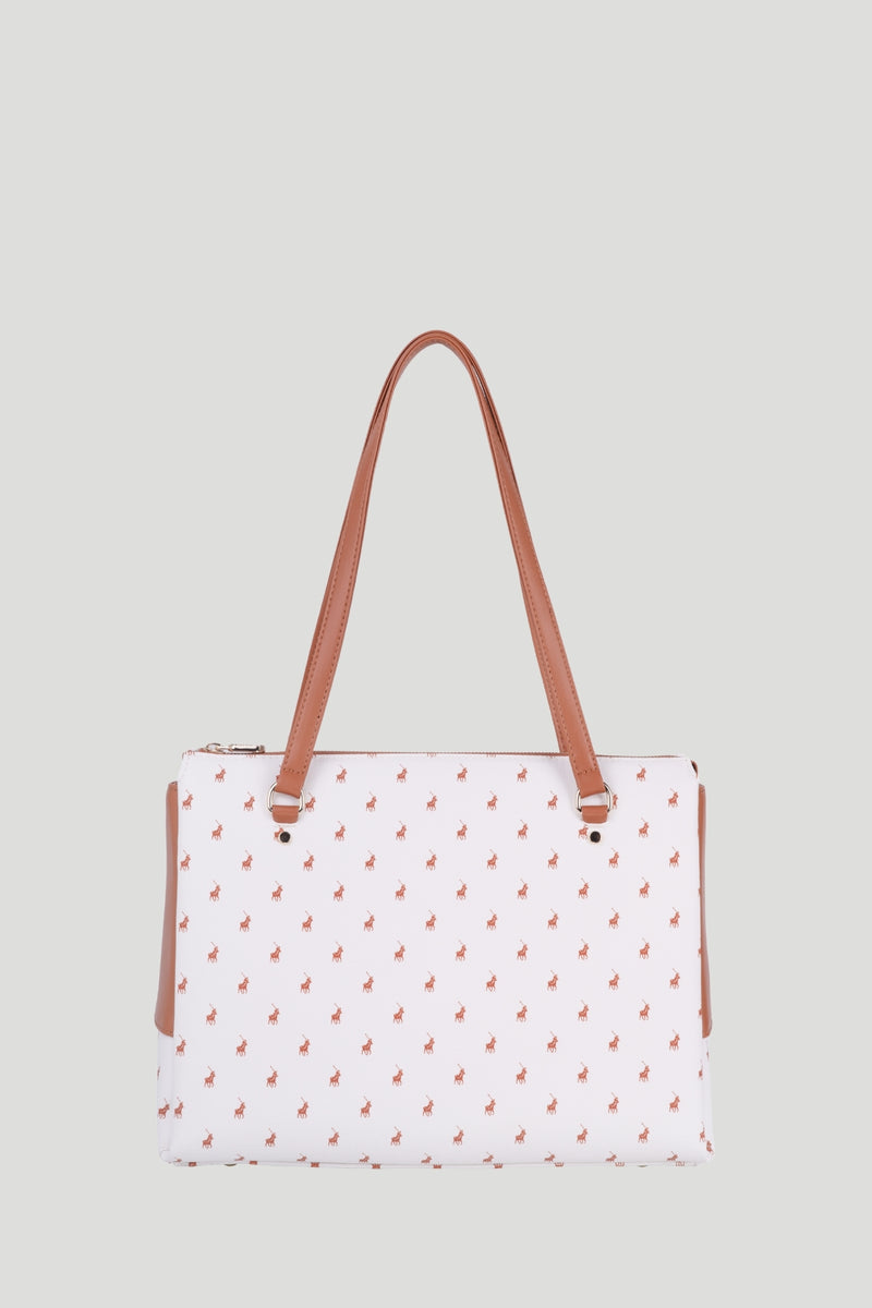 Iconic Mule Shopper Bag - White