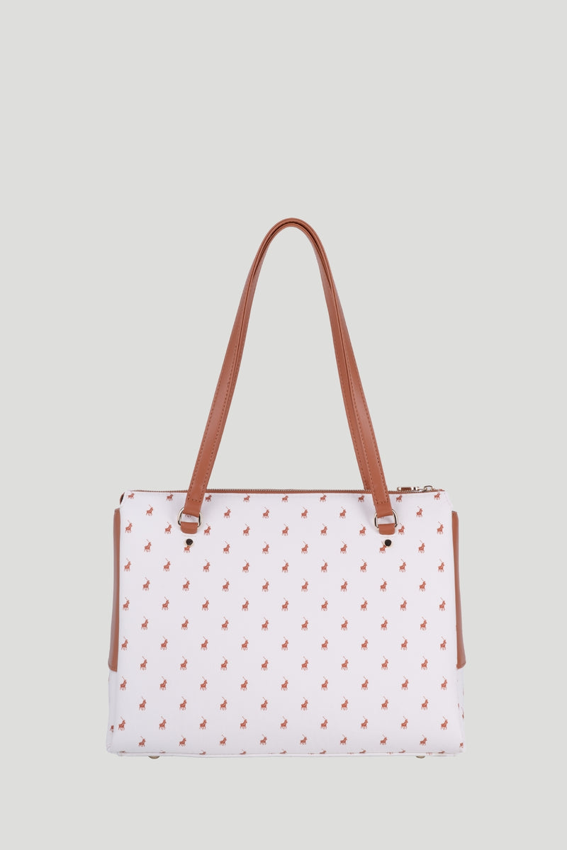 Iconic Mule Shopper Bag - White