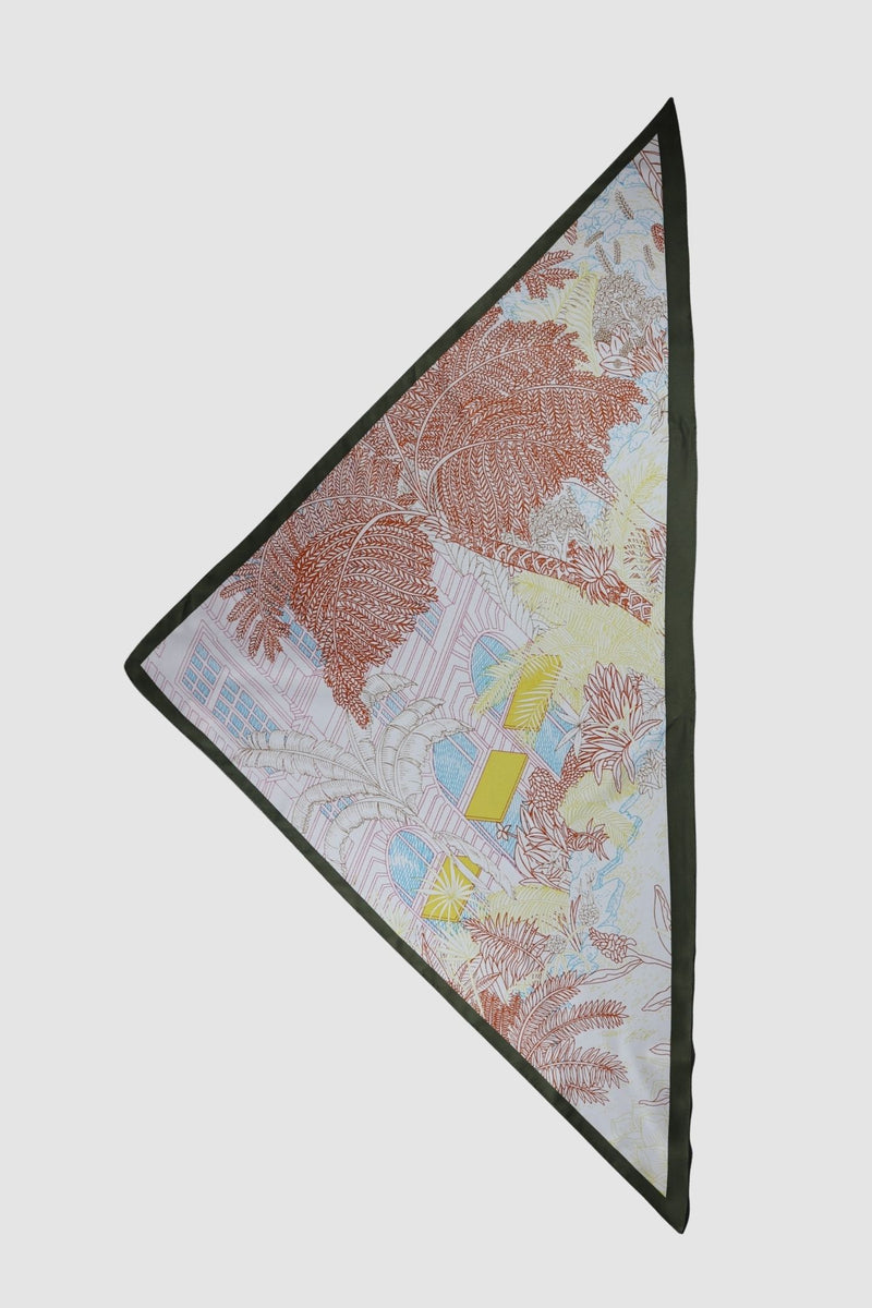 Triangle Neckerchief - The Palms - Pink