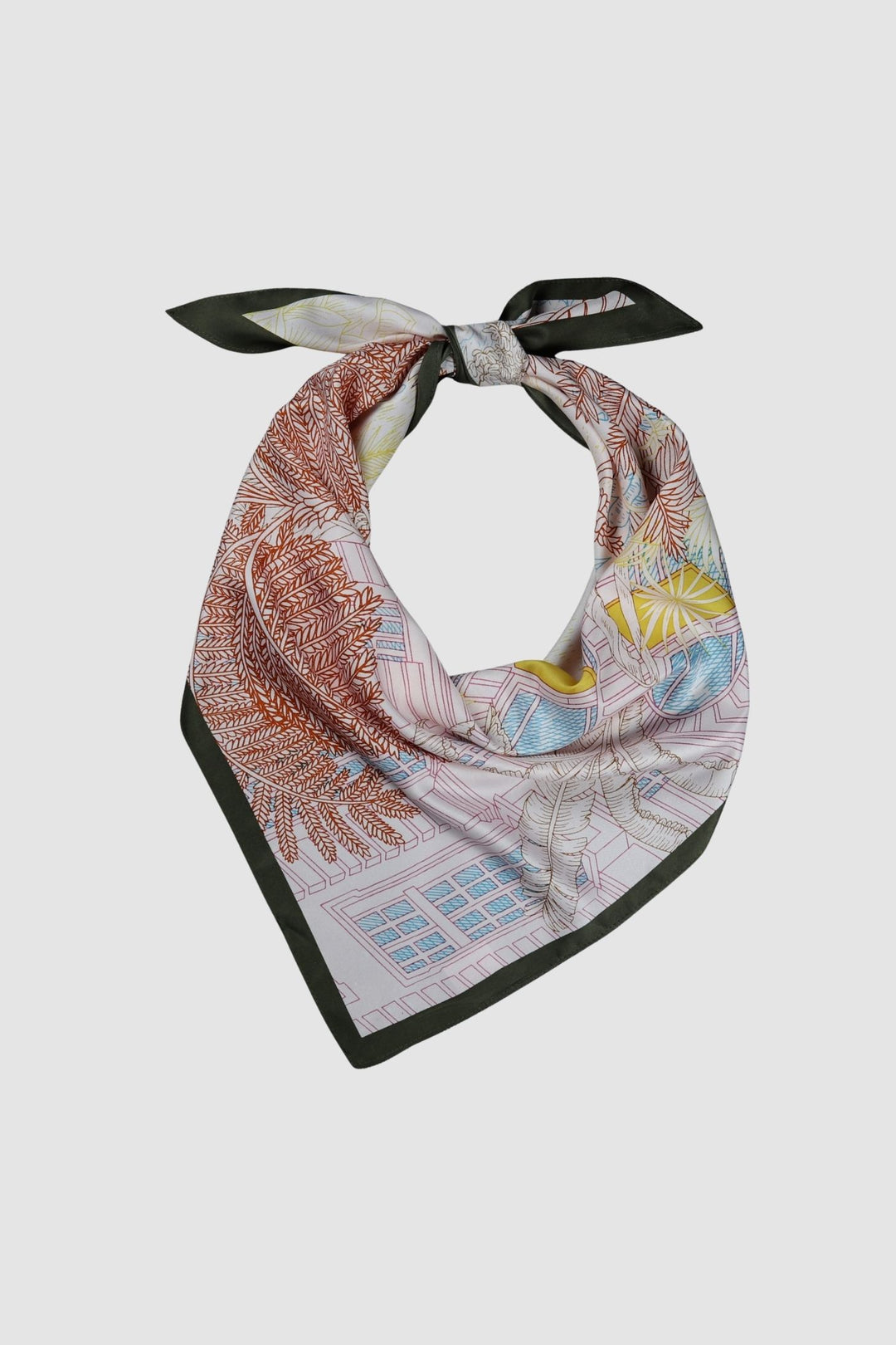Triangle Neckerchief - The Palms - Pink