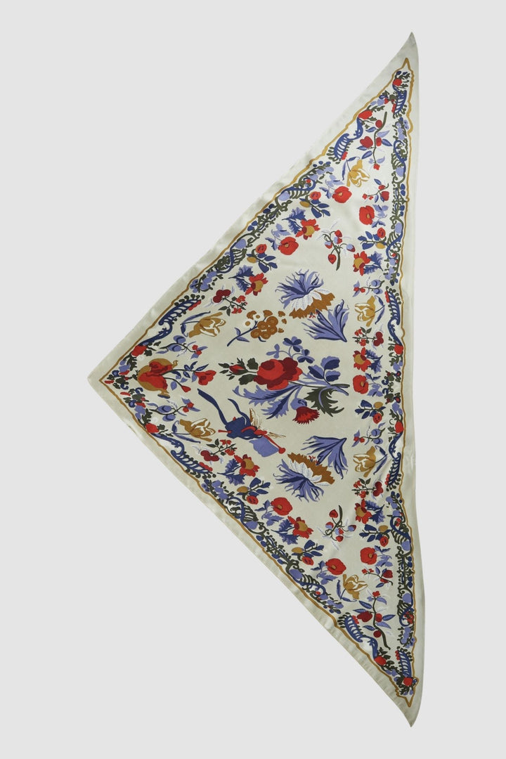 Triangle Neckerchief - Folk Forest - Camel