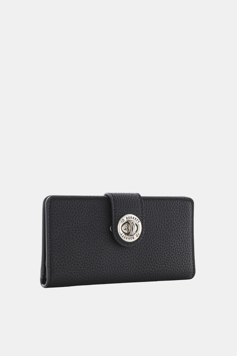 Amelia Turn-Lock Wallet - Black