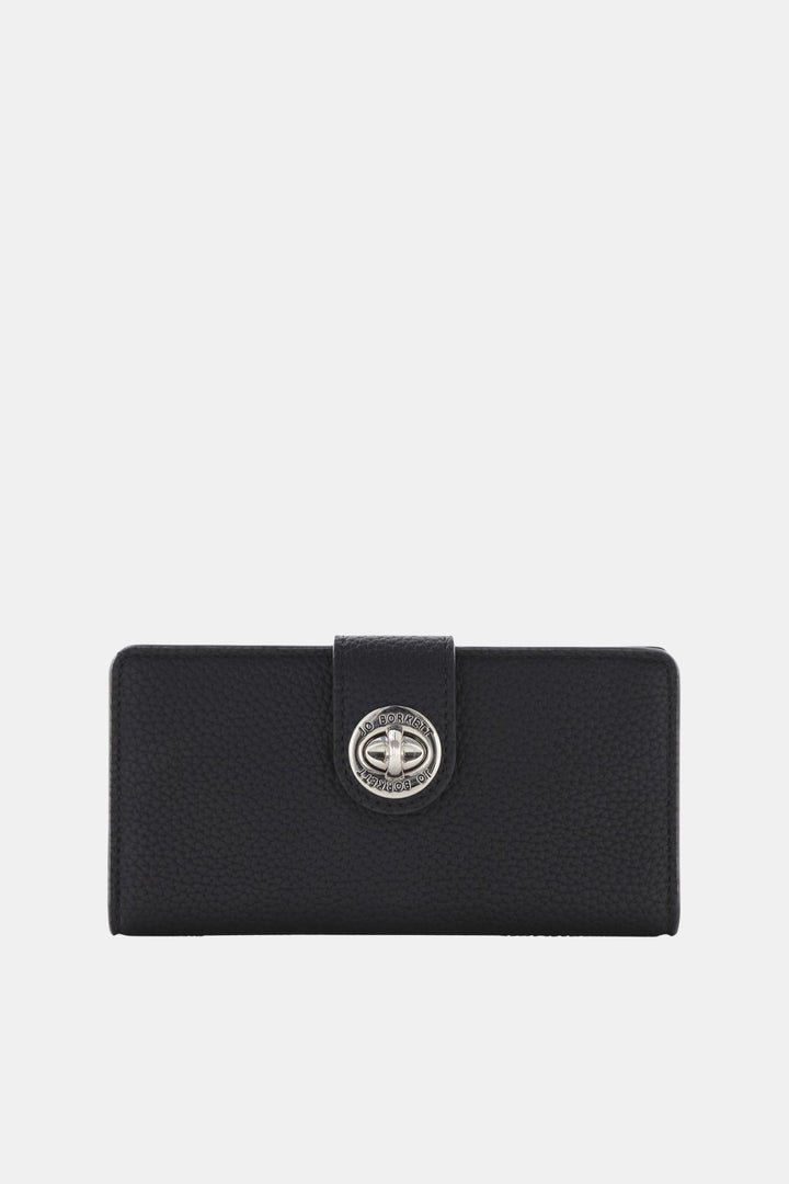 Amelia Turn-Lock Wallet - Black