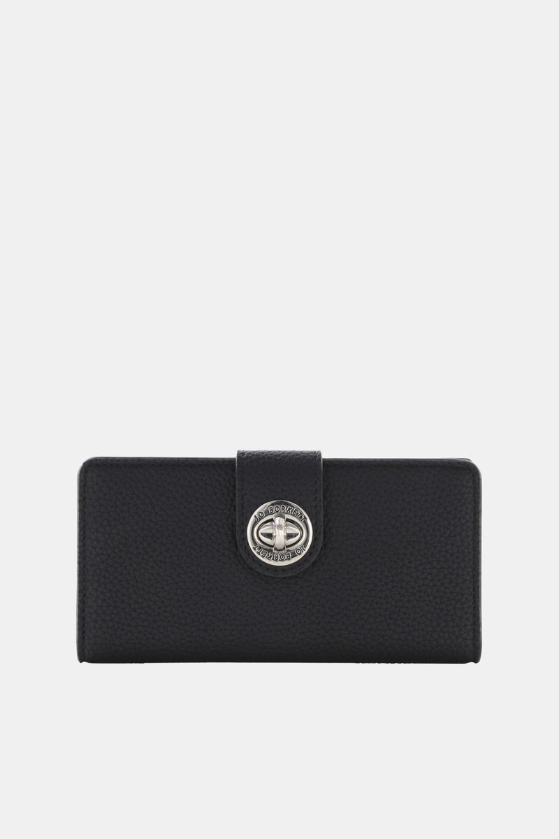 Amelia Turn-Lock Wallet - Black