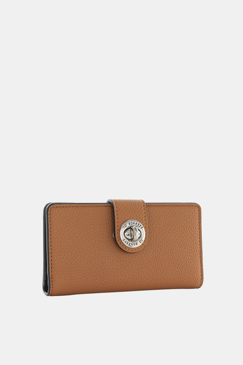 Amelia Turn-Lock Wallet - Tan