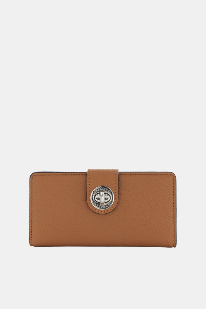 Amelia Turn-Lock Wallet - Tan