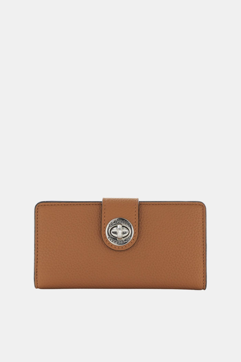Amelia Turn-Lock Wallet - Tan