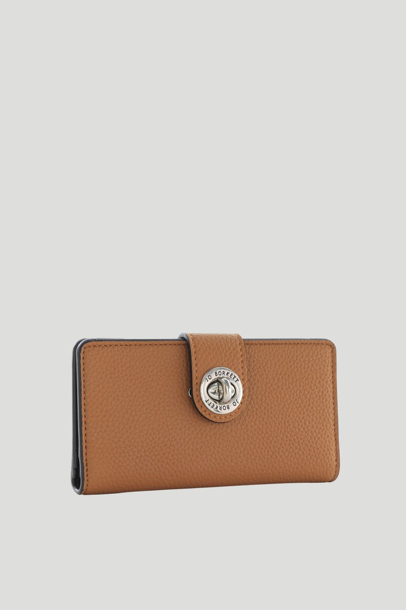 Amelia Turn-Lock Wallet - Tan