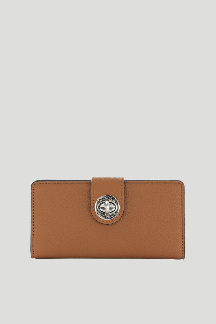Amelia Turn-Lock Wallet - Tan