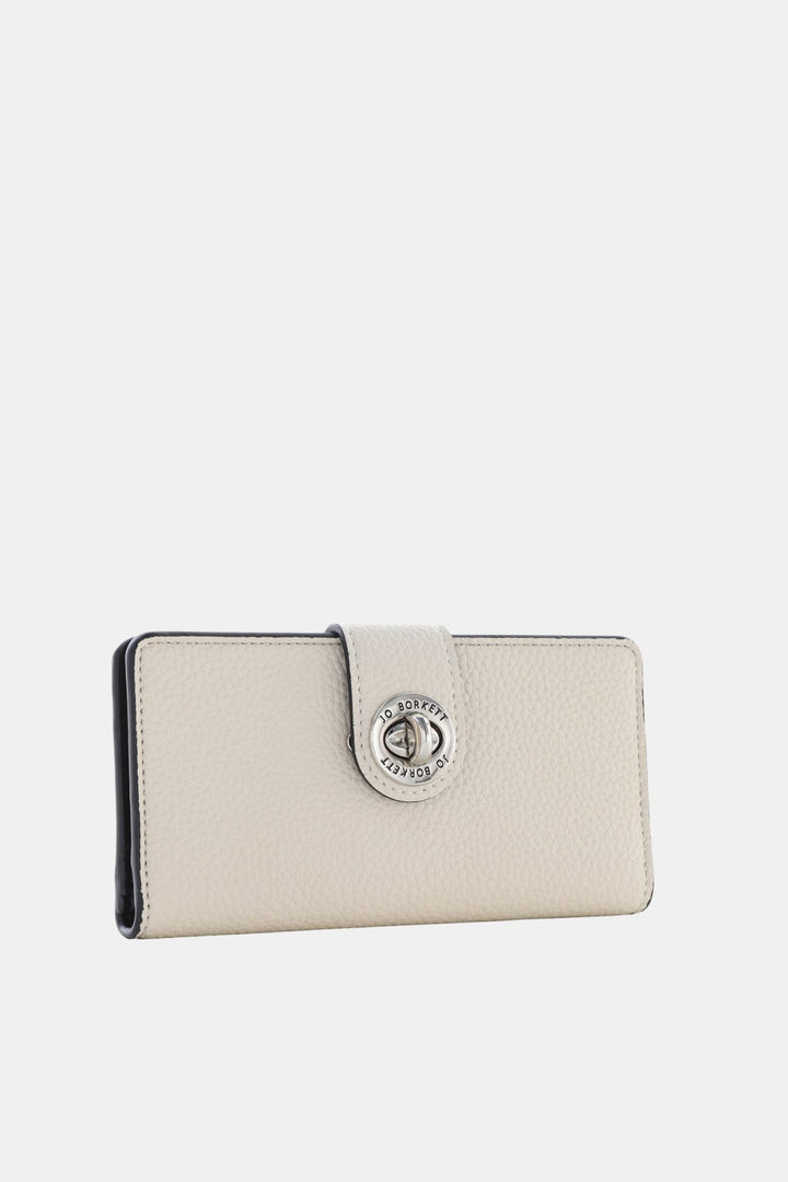 Amelia Turn-Lock Wallet - Cream