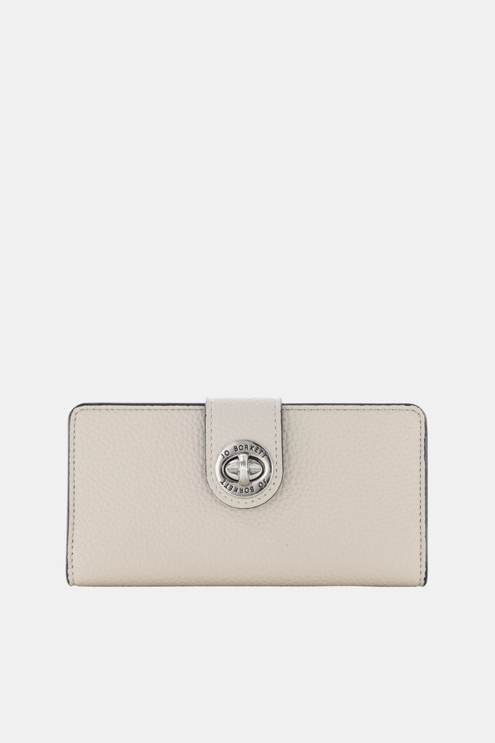 Amelia Turn-Lock Wallet - Cream