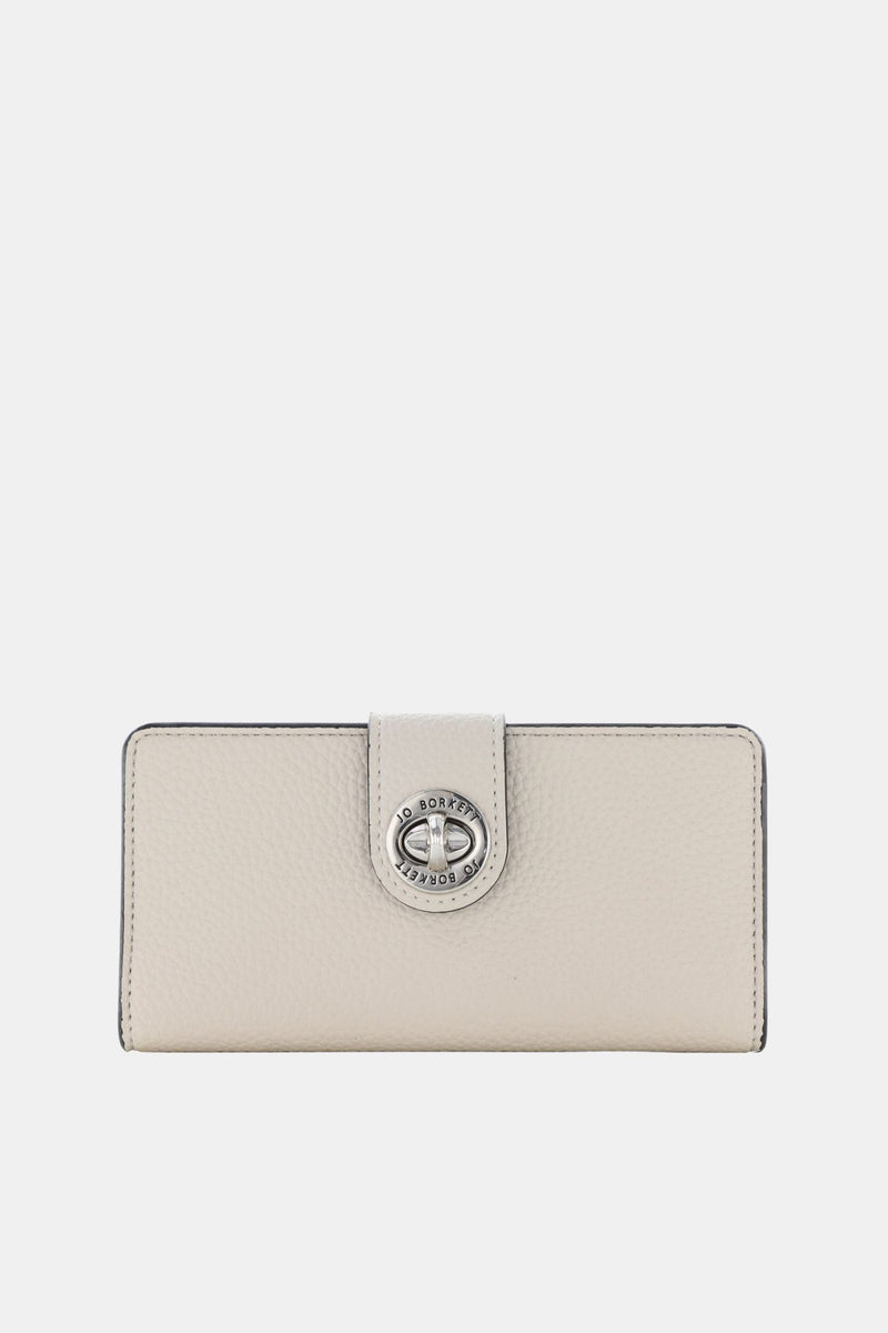 Amelia Turn-Lock Wallet - Cream