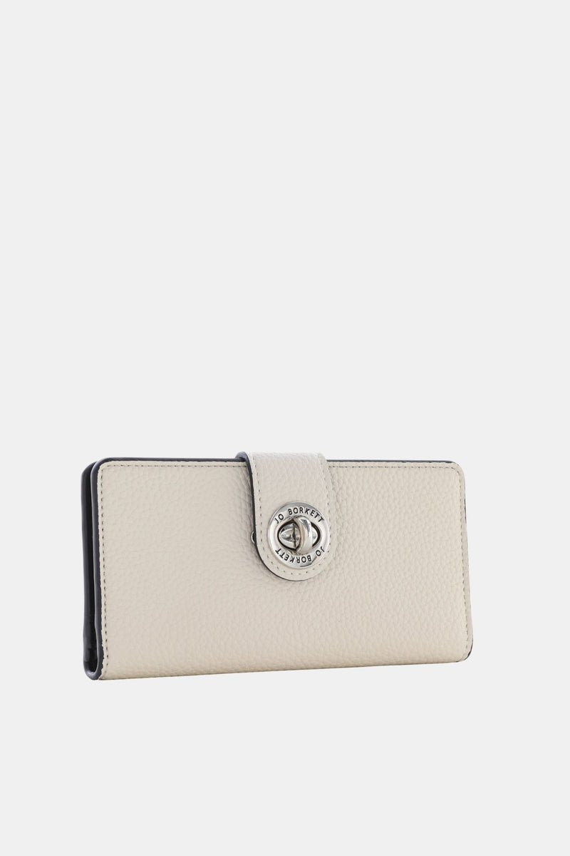 Amelia Turn-Lock Wallet - Cream