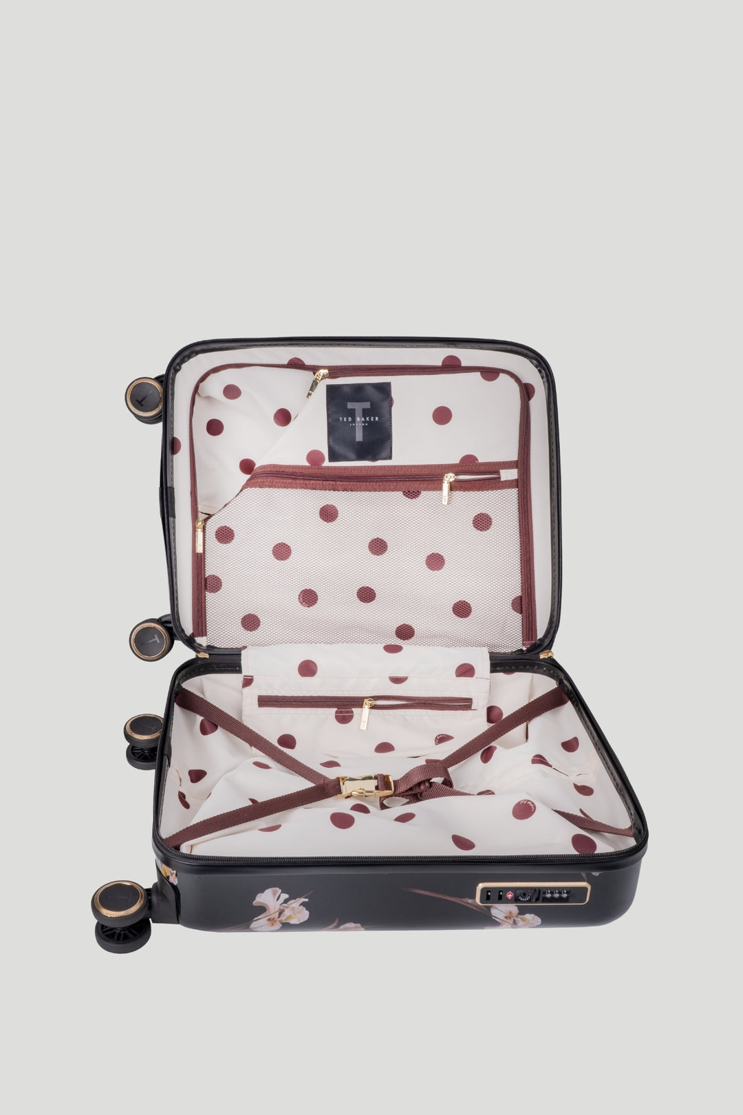 Wild Iris 4-Wheel Carry-On Trolley Case - Black