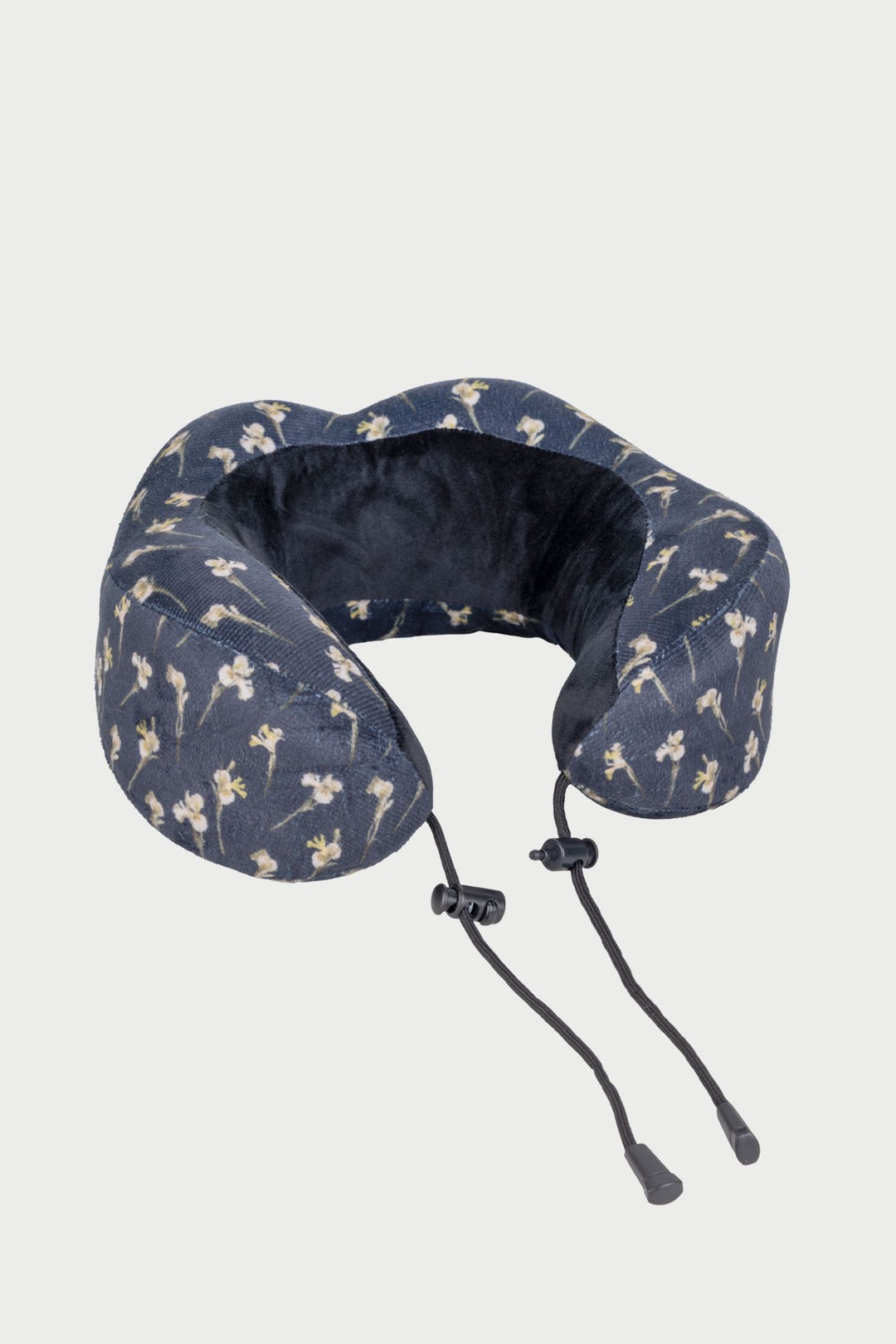 Wild Iris Comfort Journey Pillow & Case - Black
