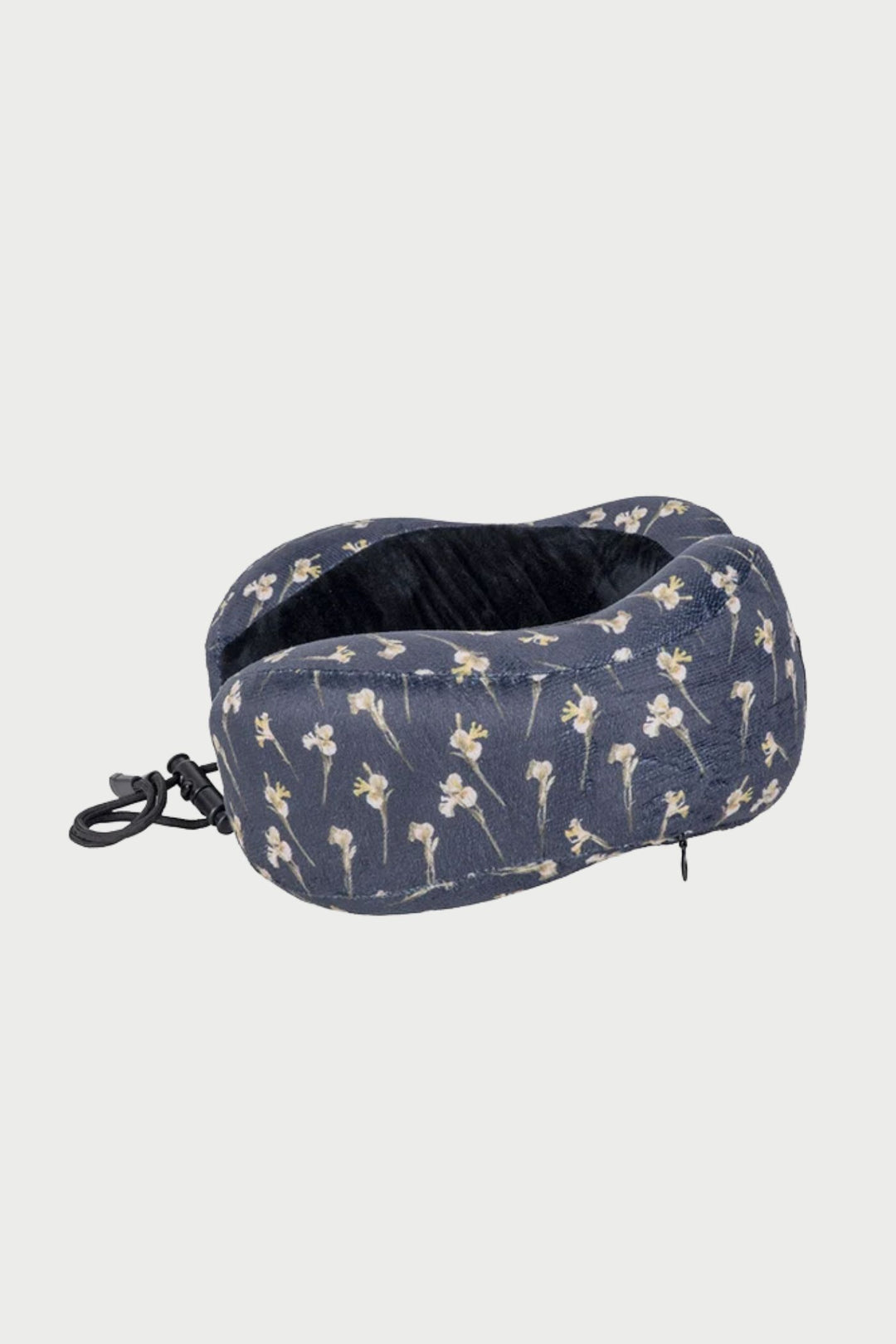 Wild Iris Comfort Journey Pillow & Case - Black