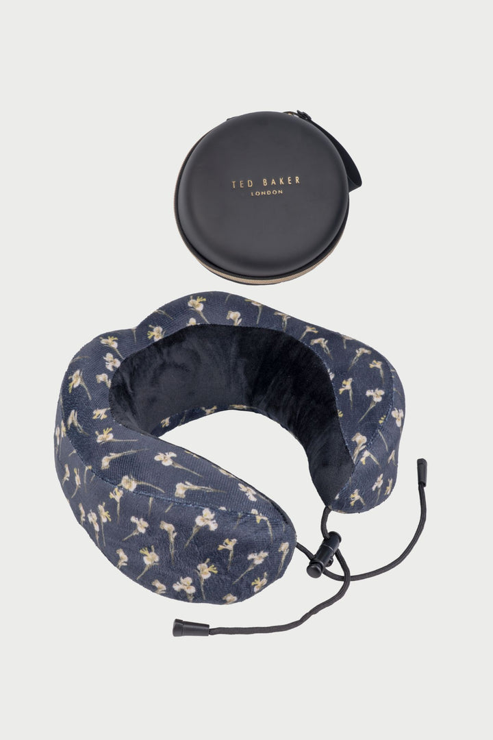 Wild Iris Comfort Journey Pillow & Case - Black