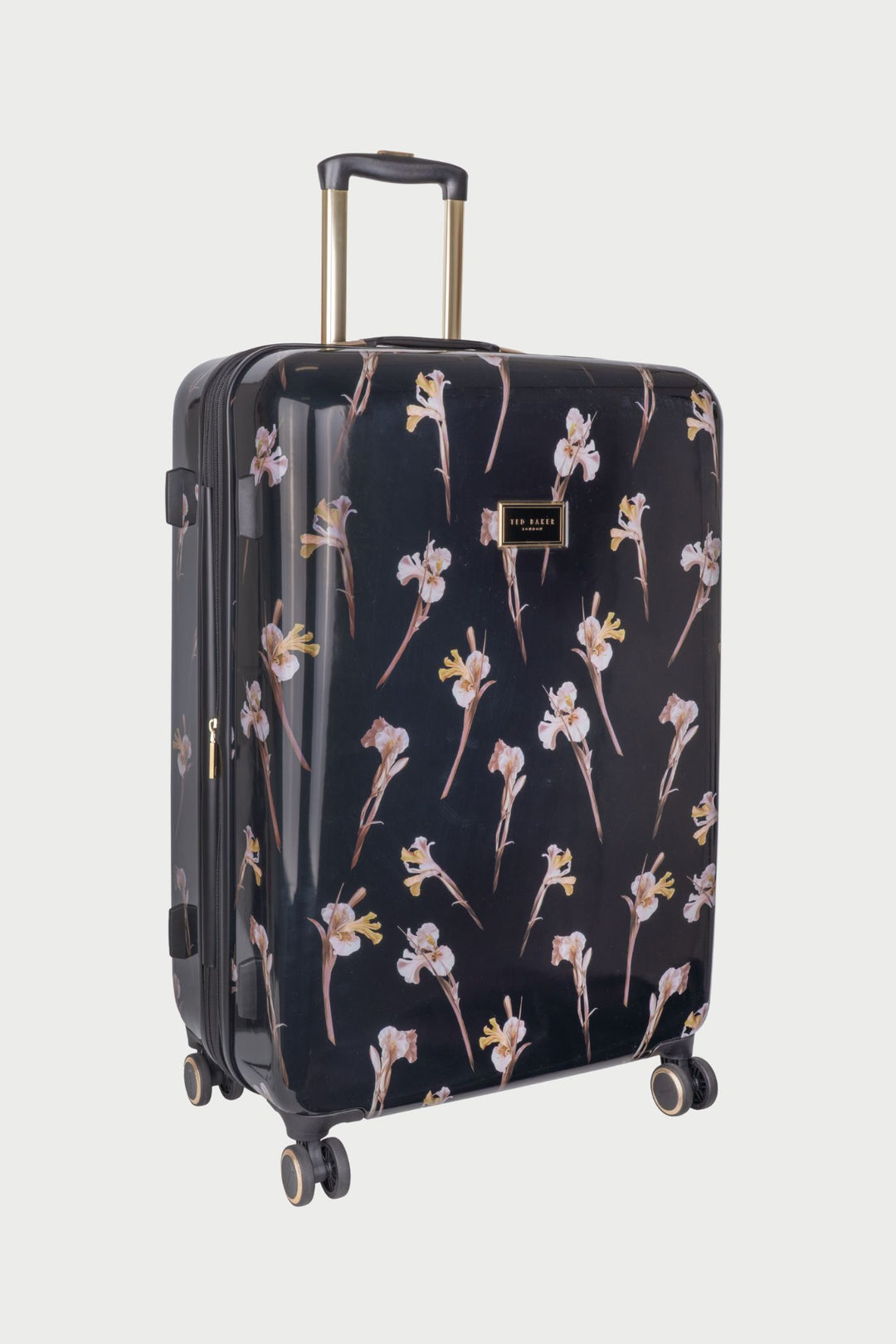 Wild Iris Large 4-Wheel Trolley Case - Black