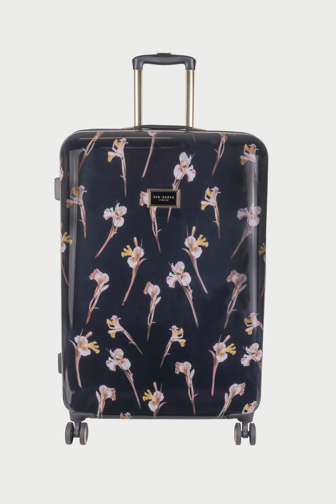 Wild Iris Large 4-Wheel Trolley Case - Black