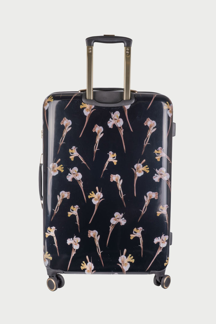 Wild Iris Large 4-Wheel Trolley Case - Black